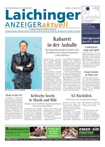 Laichinger Anzeiger 16.01.2013