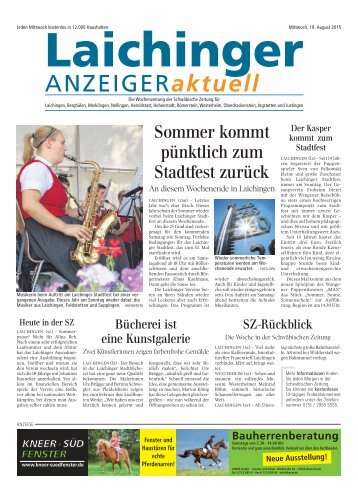 Laichinger Anzeiger 19.08.2015