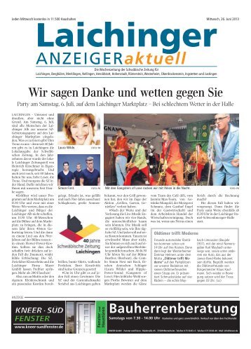 Laichinger Anzeiger 26.06.2013