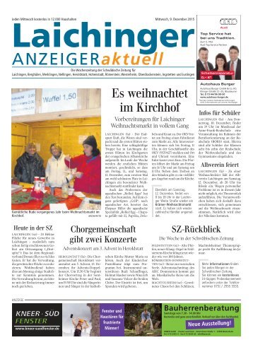 Laichinger Anzeiger 09.12.2015