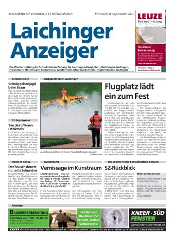 Laichinger Anzeiger 08.09.2010