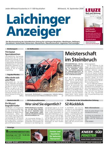 Laichinger Anzeiger 16.09.2009