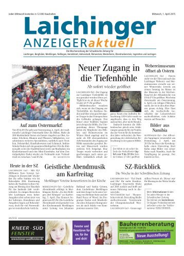 Laichinger Anzeiger 01.04.2015
