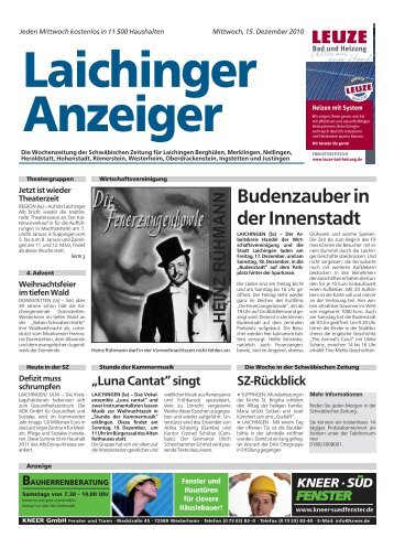 Laichinger Anzeiger 15.12.2010