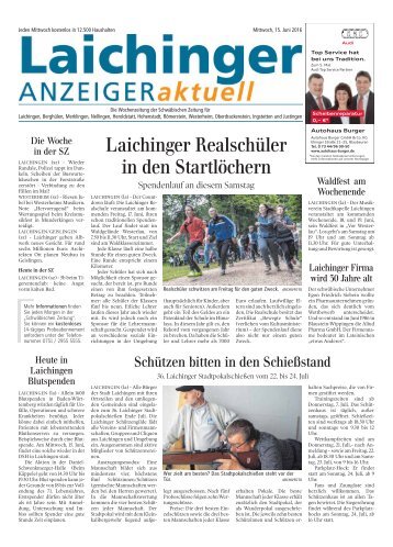 Laichinger Anzeiger 15.06.2016