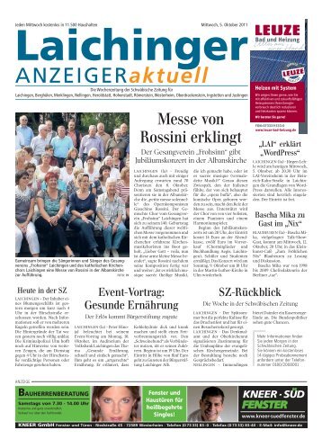 Laichinger Anzeiger 05.10.2011