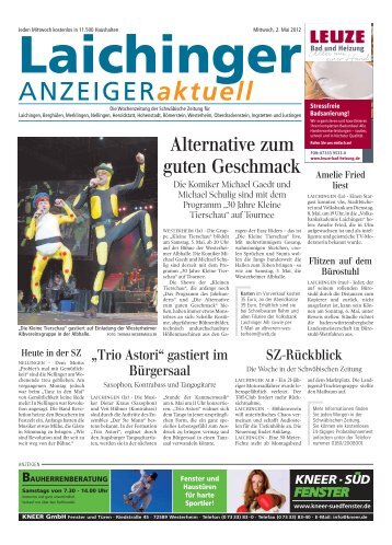 Laichinger Anzeiger 02.05.2012