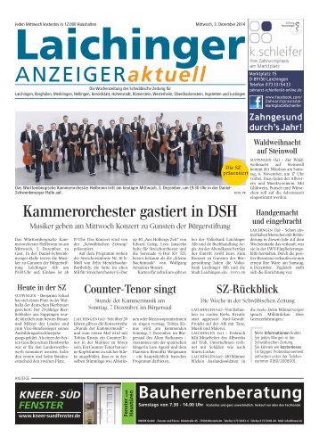 Laichinger Anzeiger 03.12.2014