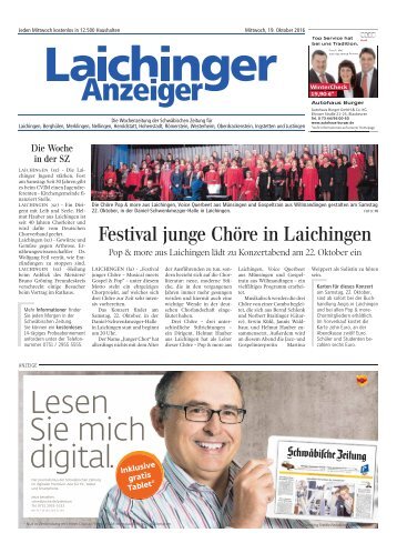 Laichinger Anzeiger 19.10.2016