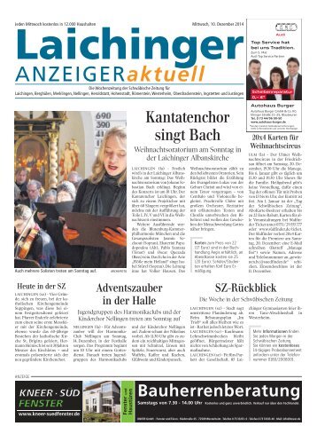 Laichinger Anzeiger 10.12.2014