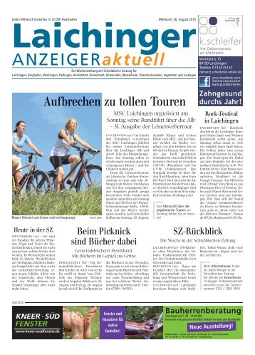 Laichinger Anzeiger 26.08.2015