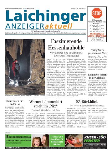 Laichinger Anzeiger 09.01.2013