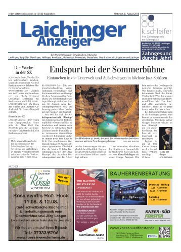 Laichinger Anzeiger 08.08.2018