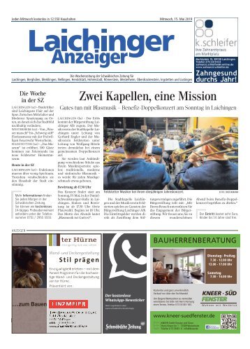 Laichinger Anzeiger 15.05.2019