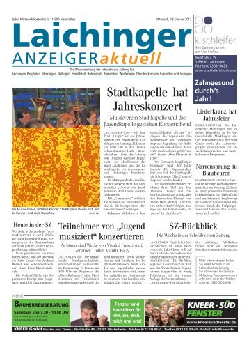 Laichinger Anzeiger 18.01.2012