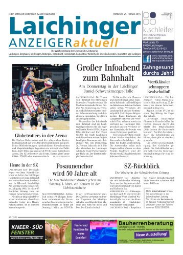 Laichinger Anzeiger 25.02.2015