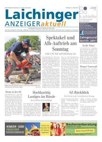Laichinger Anzeiger 06.05.2015