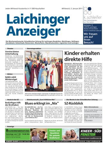 Laichinger Anzeiger 05.01.2011