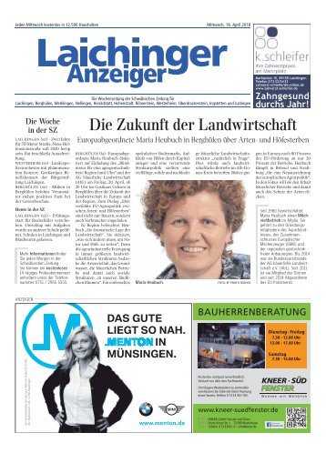 Laichinger Anzeiger 18.04.2018