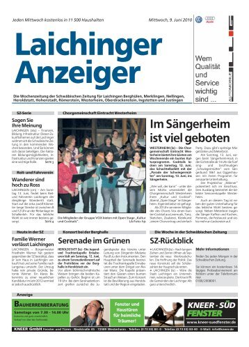 Laichinger Anzeiger 09.06.2010
