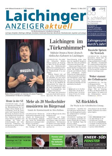 Laichinger Anzeiger 13.03.2013