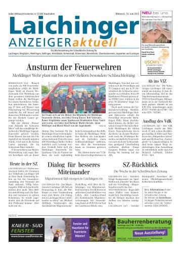 Laichinger Anzeiger 10.06.2015