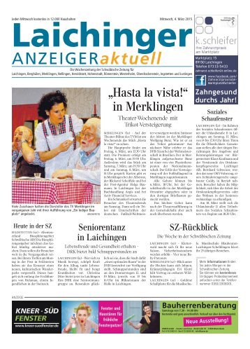 Laichinger Anzeiger 04.03.2015