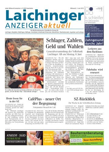 Laichinger Anzeiger 03.06.2015