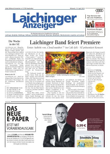 Laichinger Anzeiger 10.04.2019