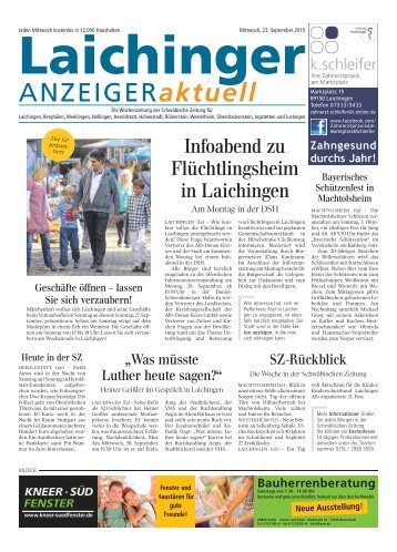 Laichinger Anzeiger 23.09.2015