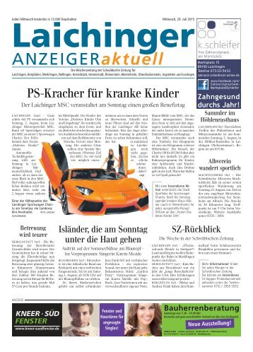 Laichinger Anzeiger 29.07.2015