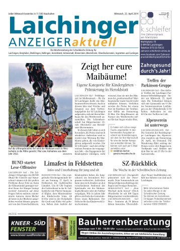 Laichinger Anzeiger 23.04.2014