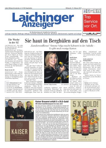 Laichinger Anzeiger 13.02.2019