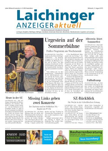 Laichinger Anzeiger 05.08.2015