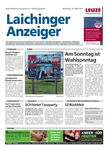 Laichinger Anzeiger 23.03.2011
