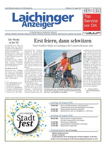 Laichinger Anzeiger 15.08.2018