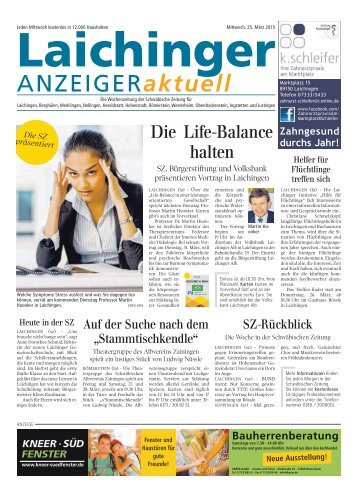 Laichinger Anzeiger 25.03.2015