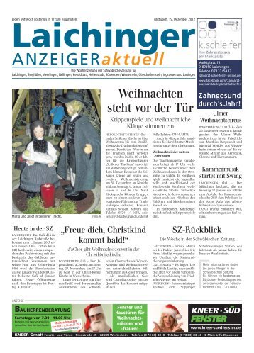 Laichinger Anzeiger 19.12.2012