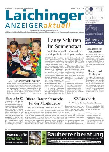 Laichinger Anzeiger 02.07.2014