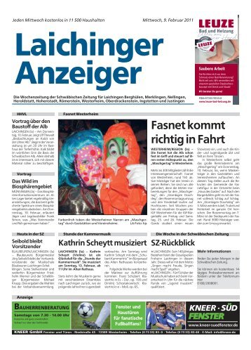 Laichinger Anzeiger 09.02.2011