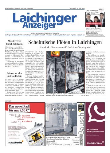 Laichinger Anzeiger 20.06.2018
