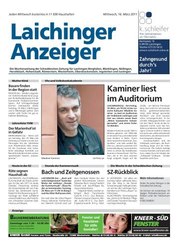 Laichinger Anzeiger 16.03.2011