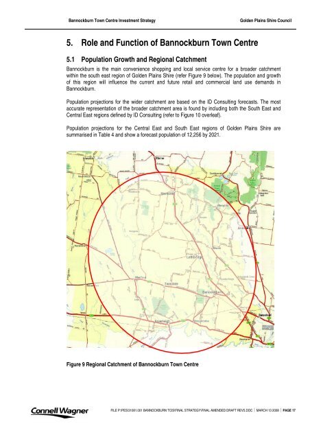 Bannockburn Town Centre Investment Strategy - Golden Plains Shire