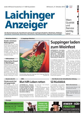 Laichinger Anzeiger 27.10.2010