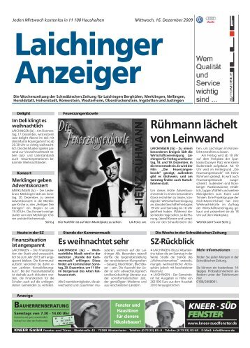 Laichinger Anzeiger 16.12.2009