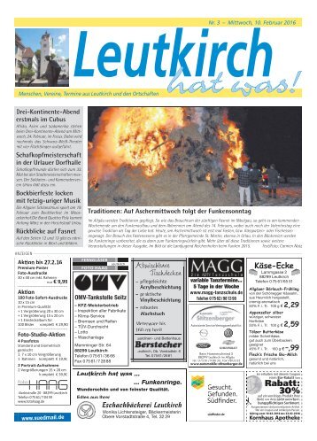 Leutkirch hat was 10.02.2016