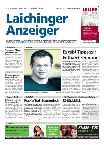 Laichinger Anzeiger 17.11.2010