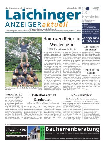 Laichinger Anzeiger 19.06.2013