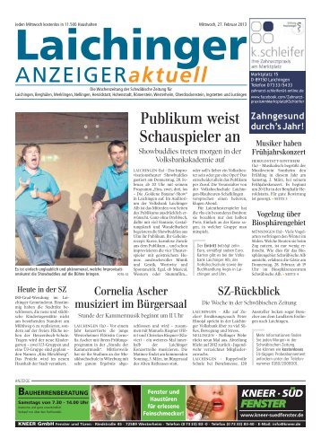 Laichinger Anzeiger 27.02.2013