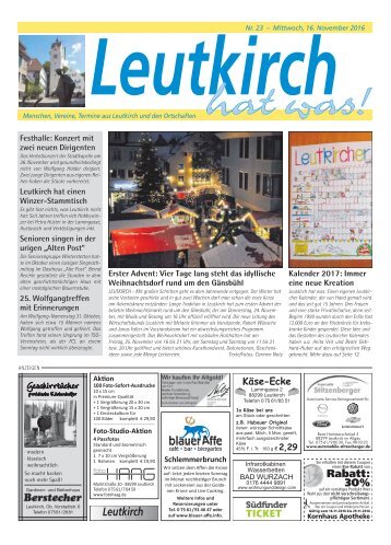 Leutkirch hat was 16.11.2016